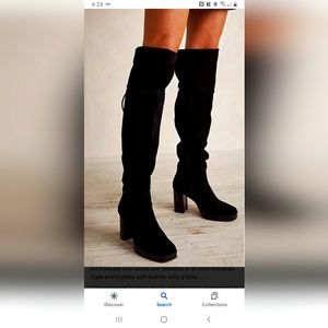 Suede over the knee boots